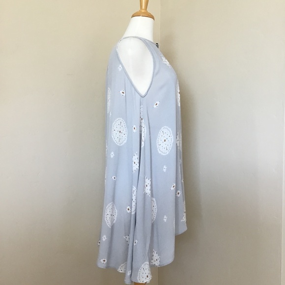 Free People Swing Tank Top Tunic Shirt Gray Size S - Picture 2 of 9